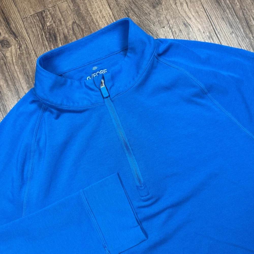 G/FORE Quarter Zip Pullover Mens XL Blue Golf Performance Mid Layer Stretch 1/4